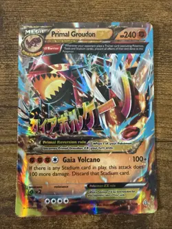 Pokemon TCG XY: Primal Clash Primal Groudon EX 86/160 Ultra Rare Holo Card - Image 1