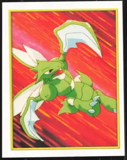 Carte Pokemon Insecateur / Scyther 175 Sticker Merlin Serie 2 Francais - Image 1