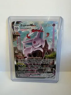 Pokemon TCG Espeon VMAX Alternate Art Secret PSA 10, 270/264, Fusion Strike - Image 1