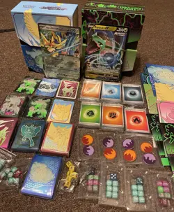 Lot Of 4 Pokemon Empty ETB’s With Sleeves, Decks) Shrouded Temporal Twilight - Image 1