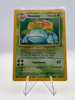 Pokemon TCG Venusaur Base Set 15/102 Holo 1999-2000 Wizards Base Set... - Image 1