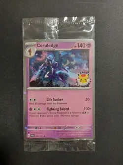 Pokemon TCG Ceruledge 040/091 Pokemon Day Stamped Promo Cosmos Holo NM - Image 1
