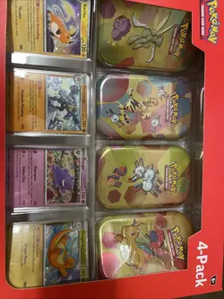 Pokemon TCG Scarlet and Violet 151 Mini Tin Sealed 4-pack - Image 1
