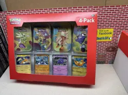Pokemon Scarlet & Violet 151 4 Pack Mini Tins + 4 Promos Sams Sealed In Stock - Image 2