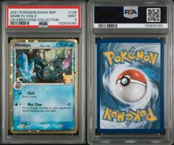 2021 POKEMON SWSH BLACK STAR PROMO CELEBRATIONS COLLECTION MIMIKYU-HOLO 136 - Image 3