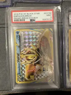 Pokemon Empoleon BREAK XY134 - XY Era Black Star Promo - PSA 9 Slab - Image 1