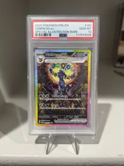 2025 POKEMON PRE EN-PRISMATIC EVOLUTIONS #161 UMBREON EX PSA 10 - Image 1