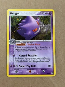 Pokemon Gengar TCG 5/92 EX Legend Maker 2006 Holo Rare LP+ - Image 1
