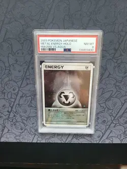 Pokemon: Metal Energy 2HQ-6D2-ZL6 Holo Magma vs Aqua 2003 - PSA 8 - C85 - SWIRLS - Image 4