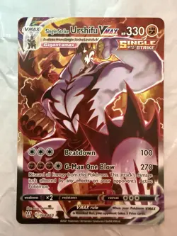 Pokemon Battle Styles Single Strike Urshifu VMAX 168/163 Alternate Art Secret NM - Image 1