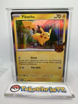 Pokemon 62/193 Pikachu Holo Trick Or Trade 2023 - Image 1
