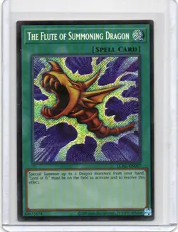 THE FLUTE OF SUMMONING DRAGON YUGIOH NON-PLAYED LCKC-EN027 SECRET RARE - Image 1