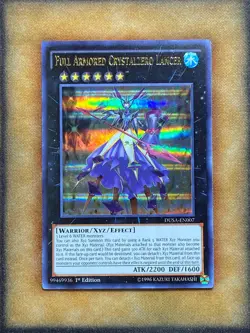 Yugioh Full Armored Crystalzero Lancer DUSA-EN007 Ultra Rare 1st Ed NM - Image 1