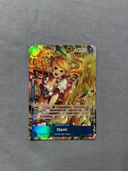 A Fist Of Divine Speed Nami Alt Art OP11-054 SR English One Piece - Image 1