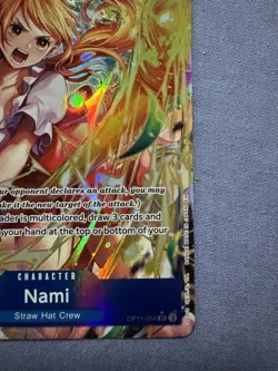 A Fist Of Divine Speed Nami Alt Art OP11-054 SR English One Piece - Image 2