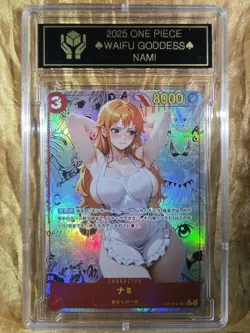 NAMI One Piece Waifu Goddess Manga Card CUSTOM MADE Black Label - Image 1