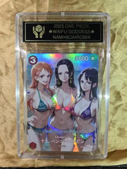 NAMI x BOA HANCOCK x NICO ROBIN Waifu Goddess Card CUSTOM MADE Gold/Black Label - Image 3