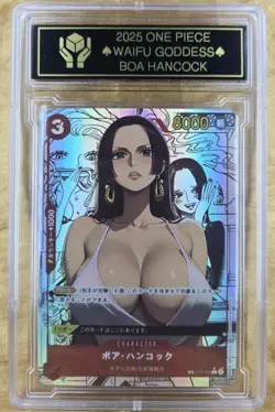BOA HANCOCK One Piece Anime Waifu Goddess Manga Card CUSTOM MADE Black label - Image 1