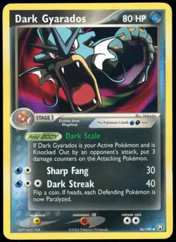Dark Gyarados 36/109 EX Team Rocket Returns Uncommon Pokemon Card English HP - Image 1