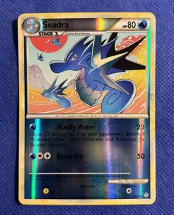 Seadra 40/95 Reverse Holo HGSS Unleashed Pokemon Card - NM/Mint - Image 2