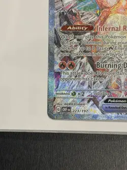 Pokemon TCG Sv03: Obsidian Flames Charizard EX Holo Card 223/197 NM - Image 5