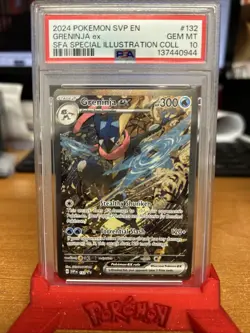 PSA 10 Greninja ex SVP 132 Shrouded Fable Promo Card Pokemon GEM MINT - Image 1
