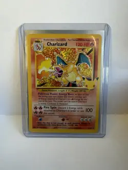 Pokemon TCG Charizard 4/102 Celebrations 25th Anniversary Holo Card Ungraded - Image 1