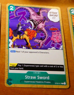 ONE PIECE ENGLISH CARD GAME SUPER PRE-RELEASE CARTE STRAW ST02-017 ST TCG MINT - Image 1
