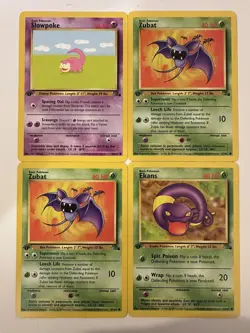 Pokemon 1st EDITION Jungle & Fossil LOT (now 34 Cards!) Vintage TCG NM to MP - Image 2