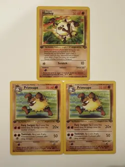 Pokemon 1st EDITION Jungle & Fossil LOT (now 34 Cards!) Vintage TCG NM to MP - Image 4