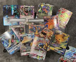 60 Jumbo Pokemon Cards - 2 Graded - Charizard, Rayquaza - Storage Unit Find - Image 1
