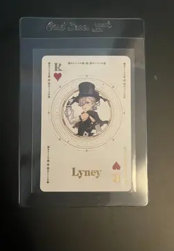 Genshin Impact Lyney Poker Card NYCC 2023 Waifu Girl Holo Anime - Image 1
