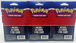 Pokemon TCG Pack Lot of 3 New Sealed (1 Guaranteed Foil Card Each) - Image 2