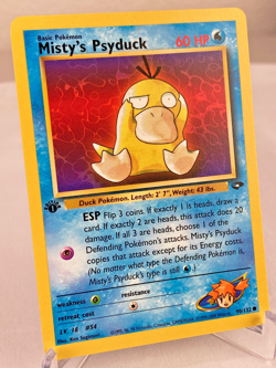 Misty's Psyduck 90/132 Gym Challenge Pokemon Card 1st Edition - Near Mint / VLP - Image 2