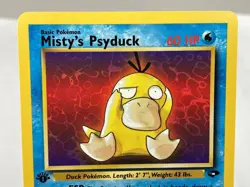 Misty's Psyduck 90/132 Gym Challenge Pokemon Card 1st Edition - Near Mint / VLP - Image 3
