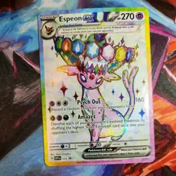 Pokemon TCG Espeon ex SVP 175 Premium Figure Collection Black Star Promo Card - Image 1