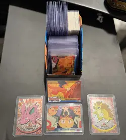 117 Vintage Pokemon Cards 1999-2000 Movie, TV, Uncut Sheets - Storage Unit Find - Image 1