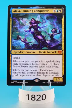 MTG Alela, Cunning Conqueror Commander: Wilds of Eldraine Regular #3 - Image 1