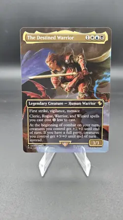 MTG The Destined Warrior (Borderless) Non-foil R 0443 Commander: Final Fantasy - Image 1