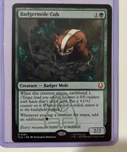 MTG Avatar Badgermole Cub Mythic Rare Never Played Near Mint Condition Fast Ship - Image 1