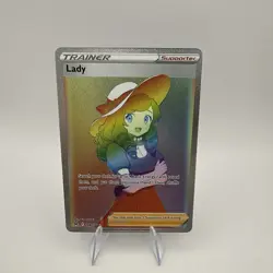 Lady 208/196 Lost Origin Trainer Pokemon TCG RAINBOW RARE Pokemon - Image 1
