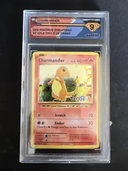 Pokemon TCG Charmander Toys R Us Promo 9/108 Promo DSG Graded 9 - Image 1