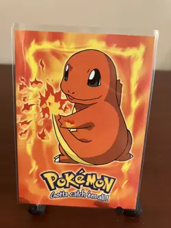 Charmander #04 E4 of 12 Topps 1999 TV Animation Edition Non Holo Pokemon 1999 - Image 1