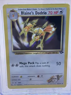 CGC 10 Blaine's Dodrio Pokemon 2000 32/132 Gym Challenge Gem Mint Fast Free Ship - Image 2