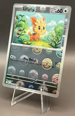 074/086 Lillipup - SV White Flare - Pokeball Reverse Holo NM Pokemon - Image 1