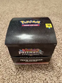 Pokemon TCG Prismatic Evolution Tech Sticker Collection 12ct Display Box 36packs - Image 1