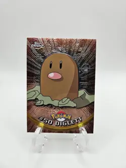 2000 Pokemon Topps Chrome Diglett #50 Series 1 Holo - Image 1