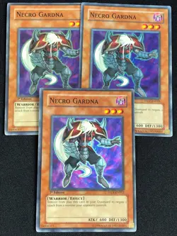 YUGIOH NECRO GARDNA TAEV-EN012 1ST SUPER X3 (LP) - Image 1