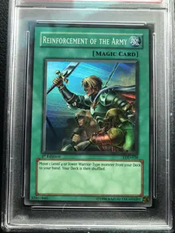2003 Yu-Gi-Oh! Reinforcement of the Army 1st Ed #LOD-028 PSA 8 - Image 3