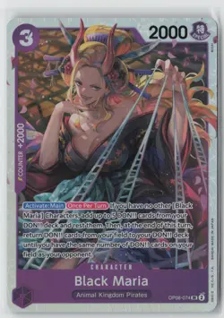 One Piece TCG Black Maria SR OP08-074 Two Legends English - Image 1